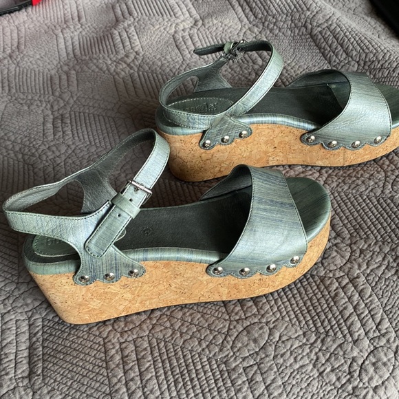 Wedge sandals Bussola Pewter - Picture 4 of 4